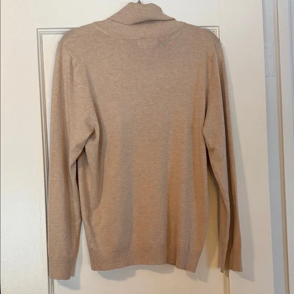 Calvin Klein Women's Tan Turtleneck Sweater - Picture 2 of 4